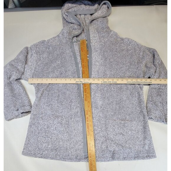 Kori Hooded Jacket Cardi Soft Cozy Grey Knit Cardigan Pockets Womens Large New - Picture 9 of 9